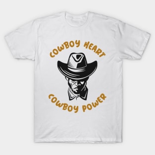 Cowboy power cowboy heart T-Shirt
